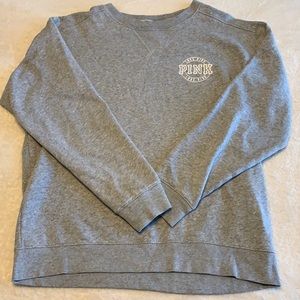 Victoria's Secret Pink gray crew neck sweatshirt